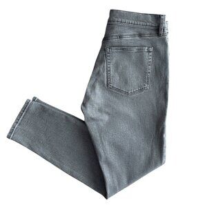 LOFT Outlet Women's Skinny Ankle Mid-Rise Jeans Grey, Size 6